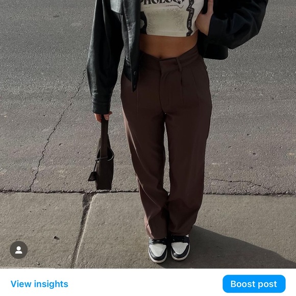 Style Addict Brown Trousers - Picture 3 of 5